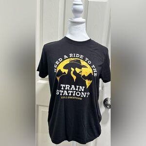 Yellowstone Graphic Tee - Black and Yellow T-Shirt